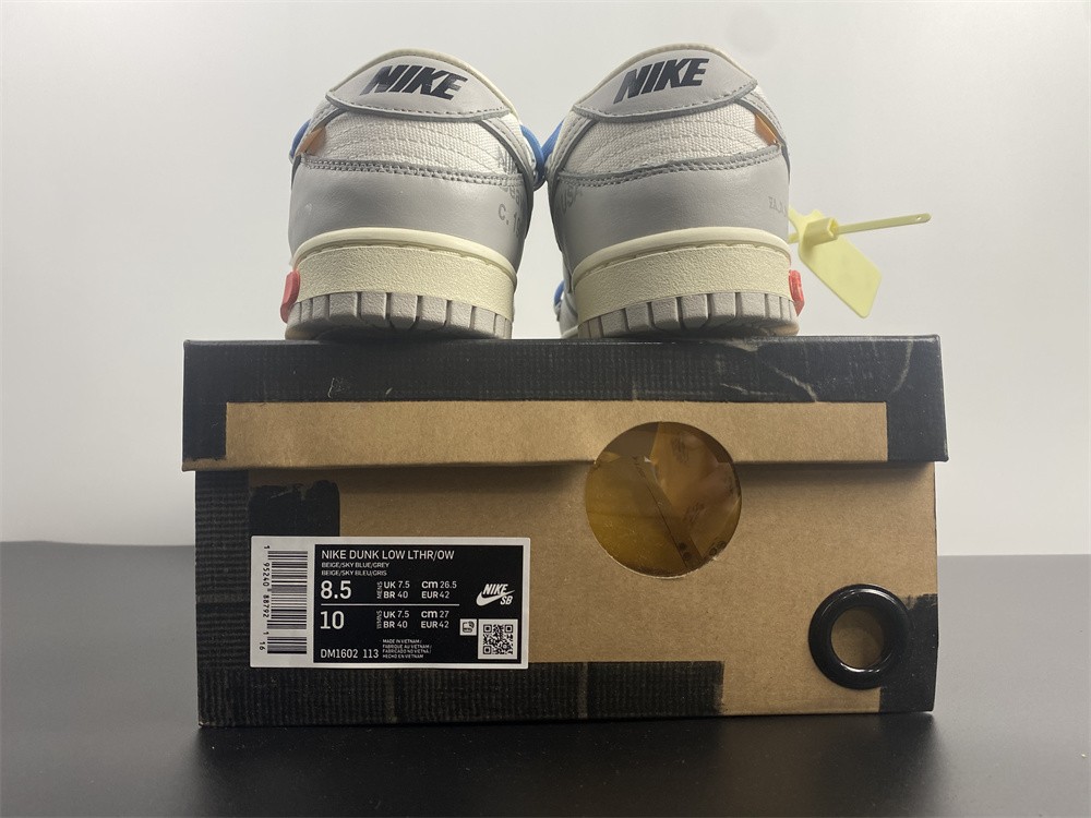 Off-White x Nike Dunk Low  DM1602-112